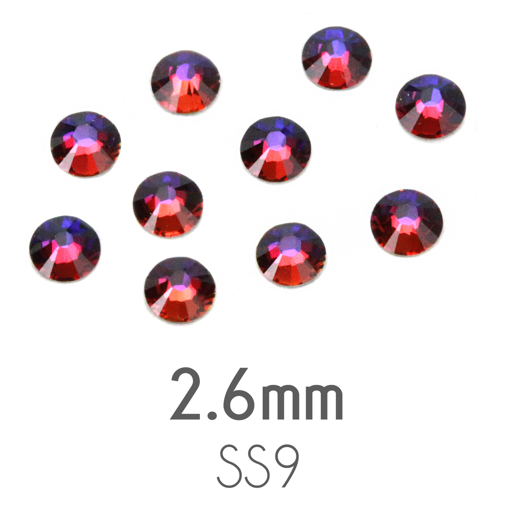Beads & Swarovski Crystals 2.6mm Swarovski Flat Back Crystals, Crystal Volcano, Pack of 20